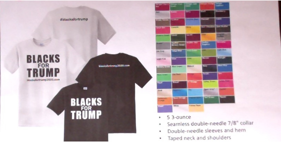 (A5.) Blacks For Trump T-Shirt