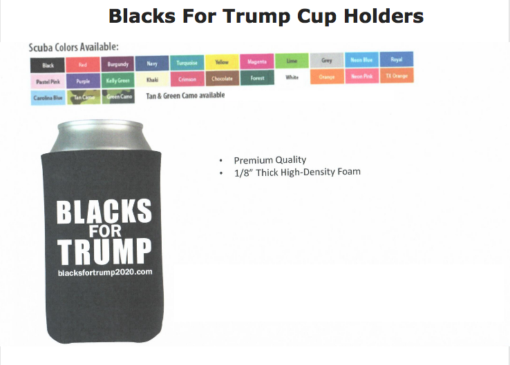Blacks For Trump Cup Holders