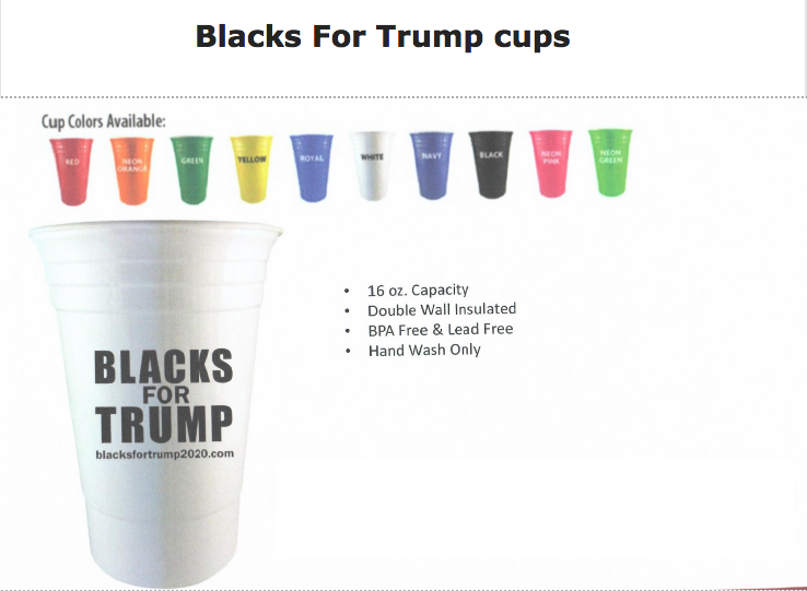 Blacks For Trump Cups
